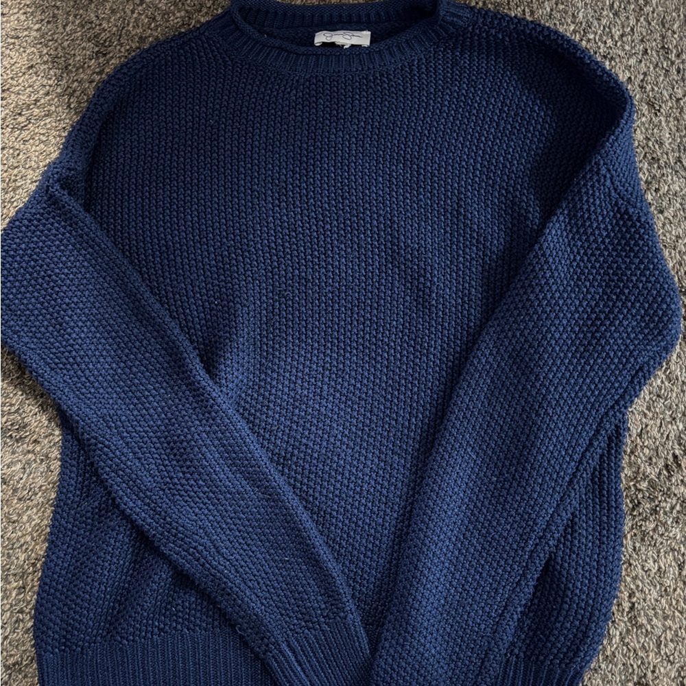 Cozy Blue Knit Sweater